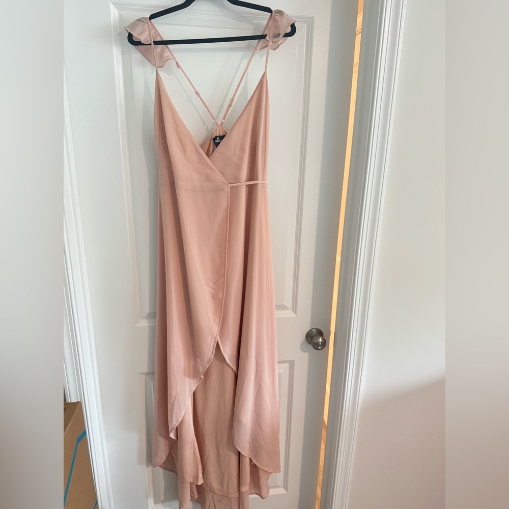 Lulu's Pink Asymmetrical Dress